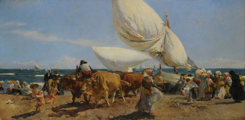 De terugkeer van de visserij - Joaquín Sorolla