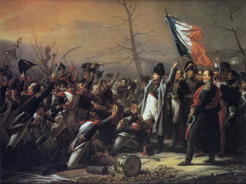 De terugkeer van Napoleon van het eiland Elba - Charles de Steuben

Source:
Le retour de Napoléon de l'île d'Elbe - Charles de Steuben