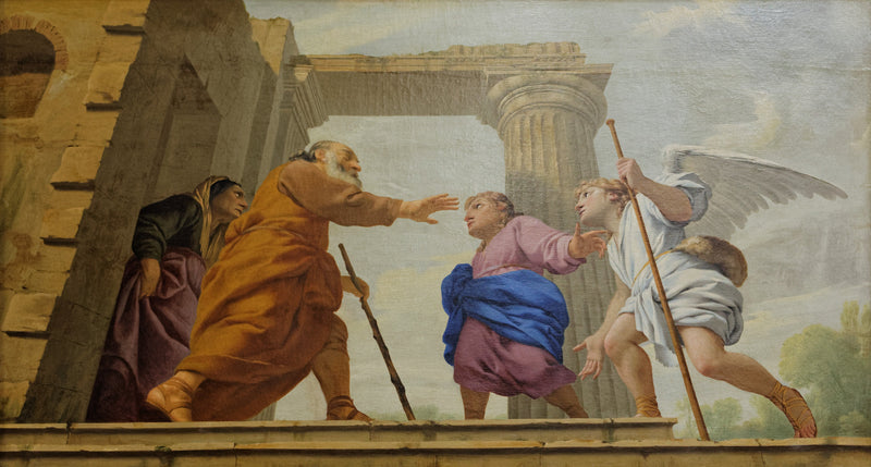 De Terugkeer van Tobit - Eustache Le Sueur
