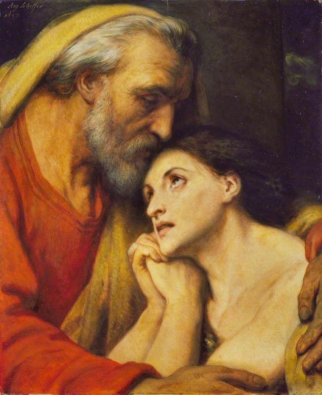 De terugkeer van de verloren zoon - Ary Scheffer