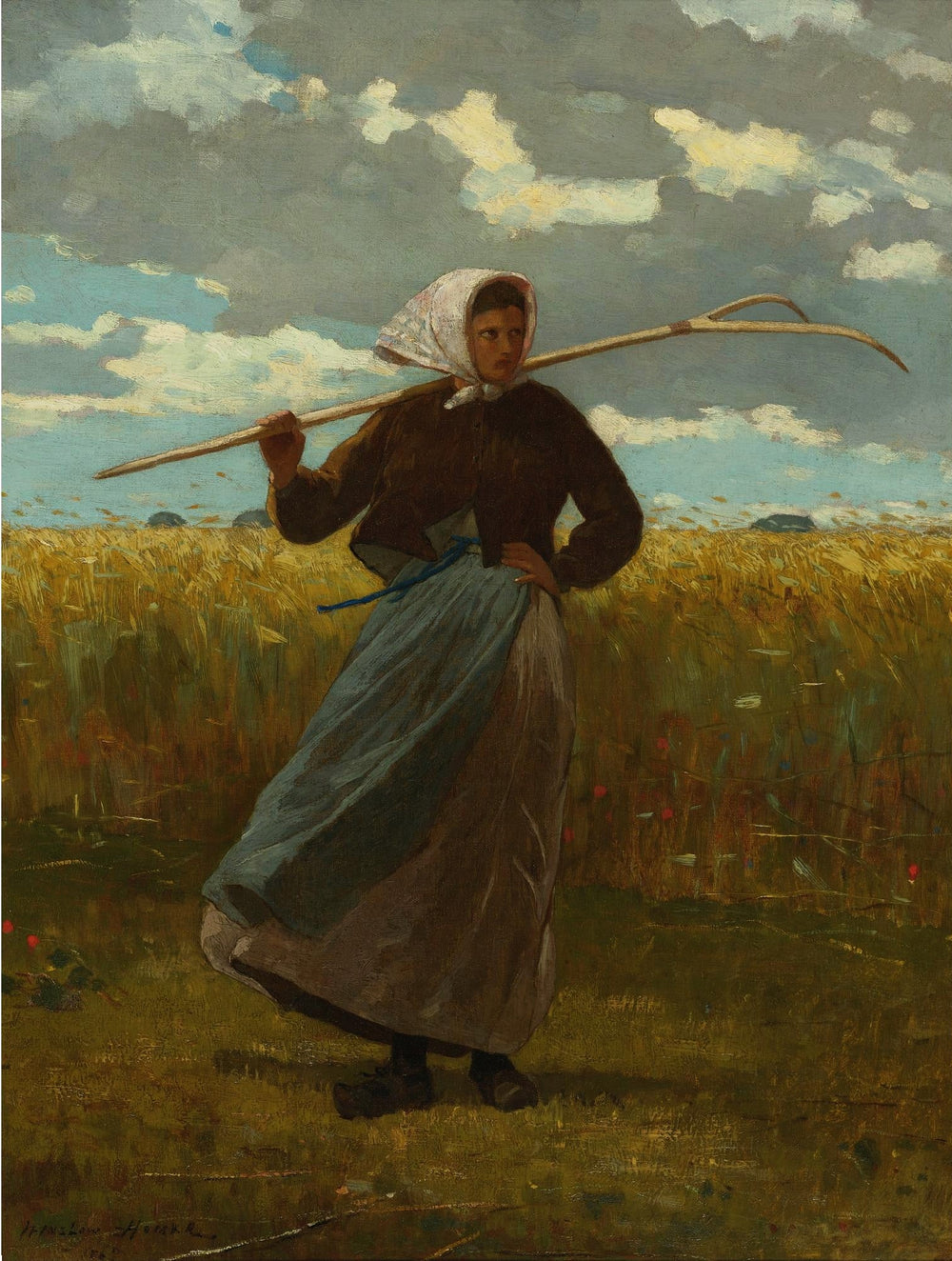 Le retour du glaneur - Winslow Homer image 1 reproduction d’œuvre d’art à l’huile