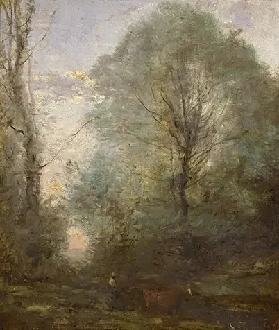 De terugkeer van de kleine herdershond - Jean-Baptiste Camille Corot