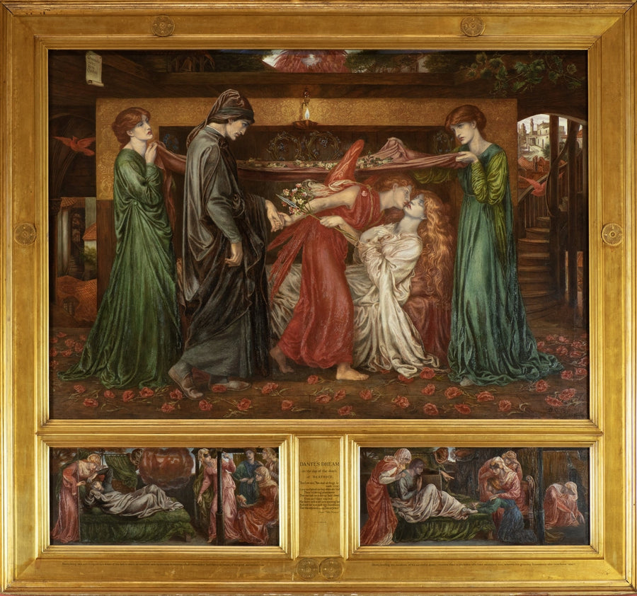 Dante's droom op de dag van Beatrice's dood - Dante Gabriel Rossetti