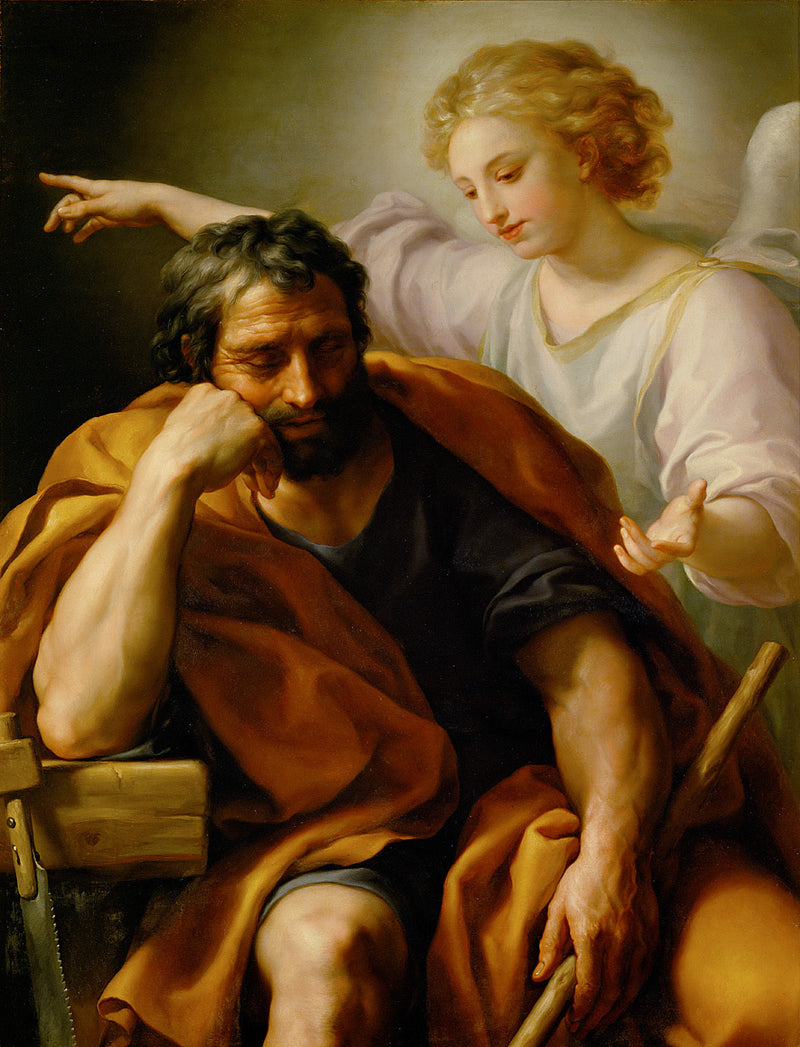 Het droom van Sint-Jozef - Anton Raphael Mengs