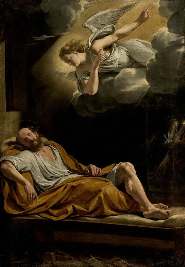 De droom van Sint-Jozef - Philippe de Champaigne