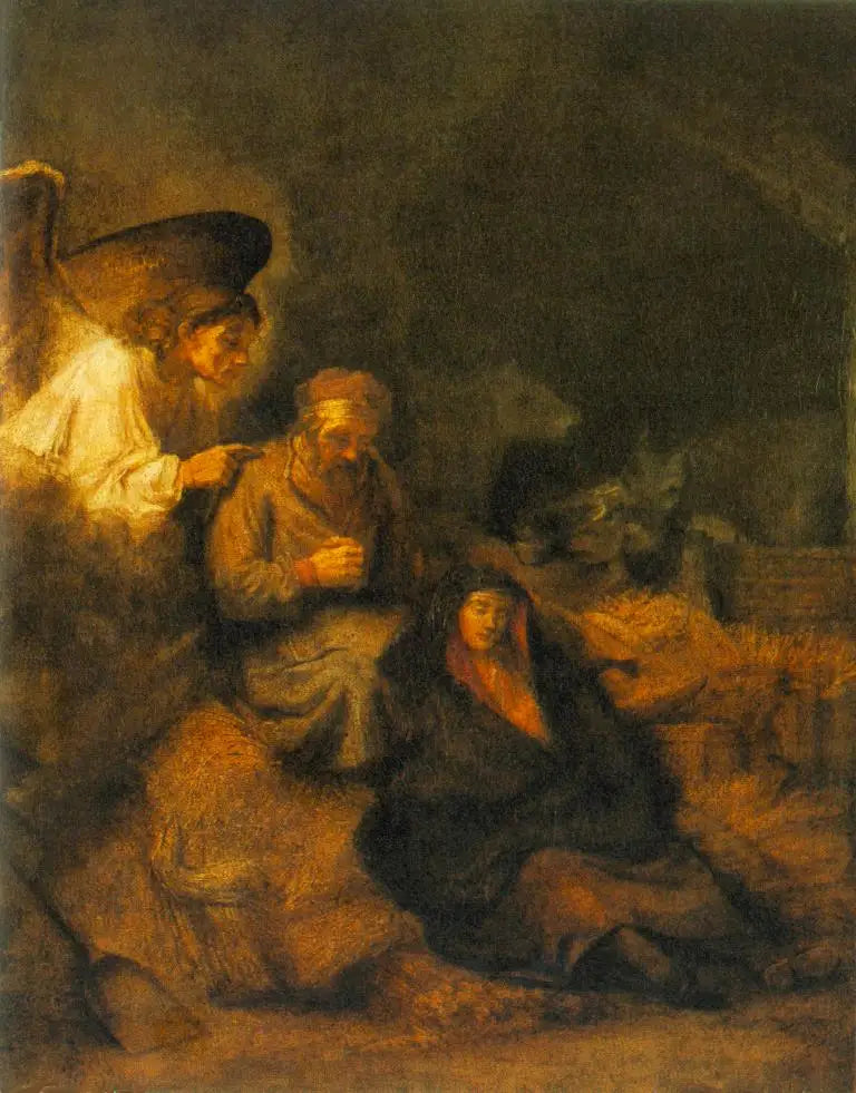 De droom van Sint Jozef - Rembrandt