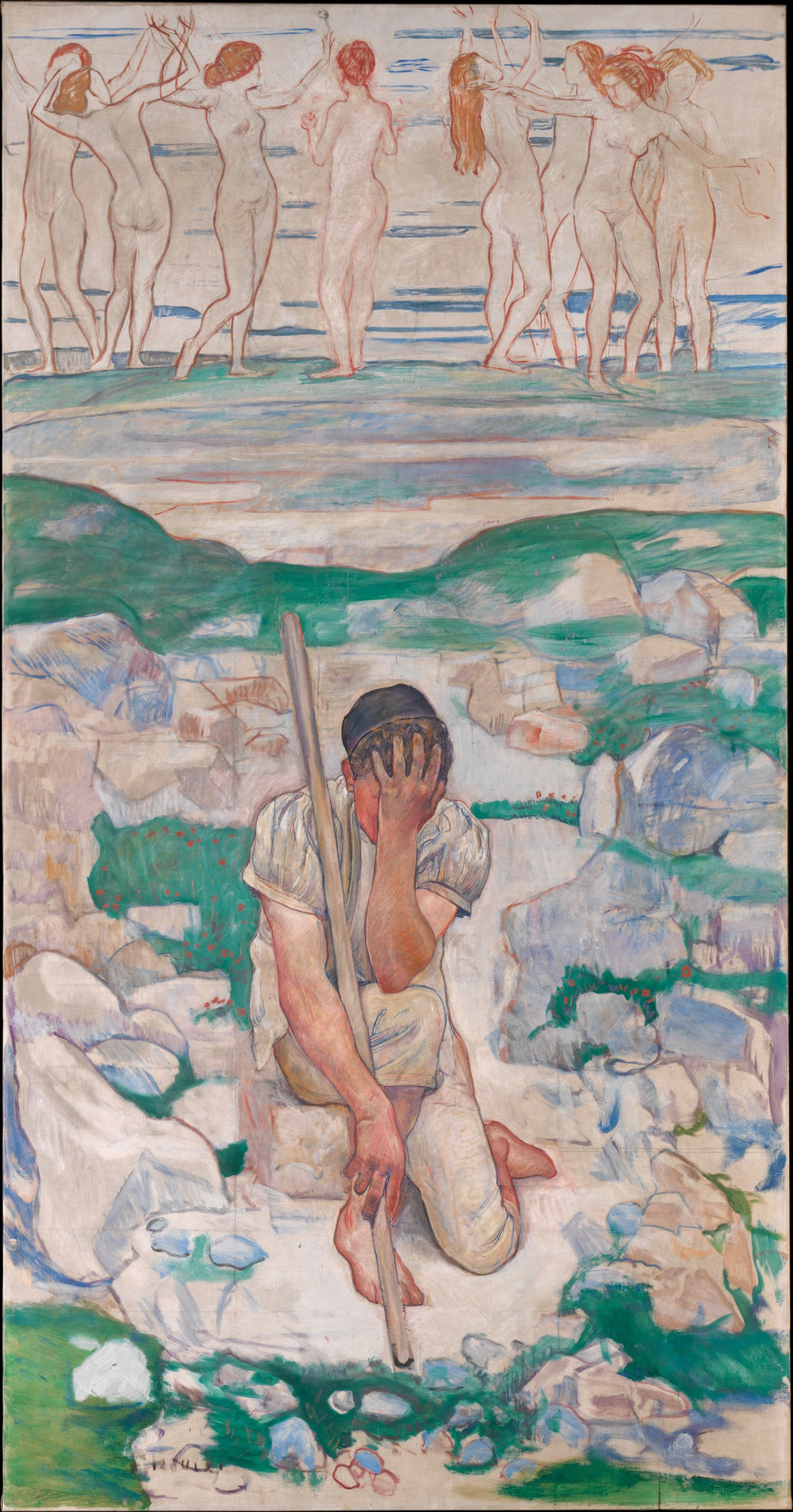 Le rêve du berger (Der Traum des Hirten) - Ferdinand Hodler - Alpha Reproduction