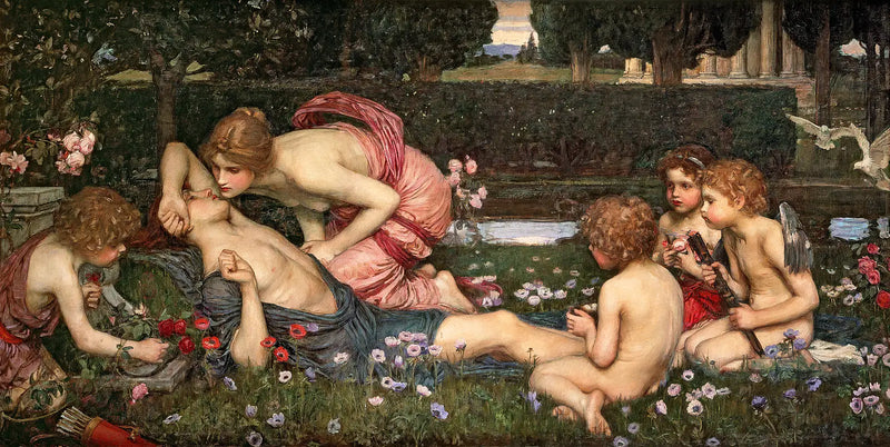 De ontwaking van Adonis - John William Waterhouse