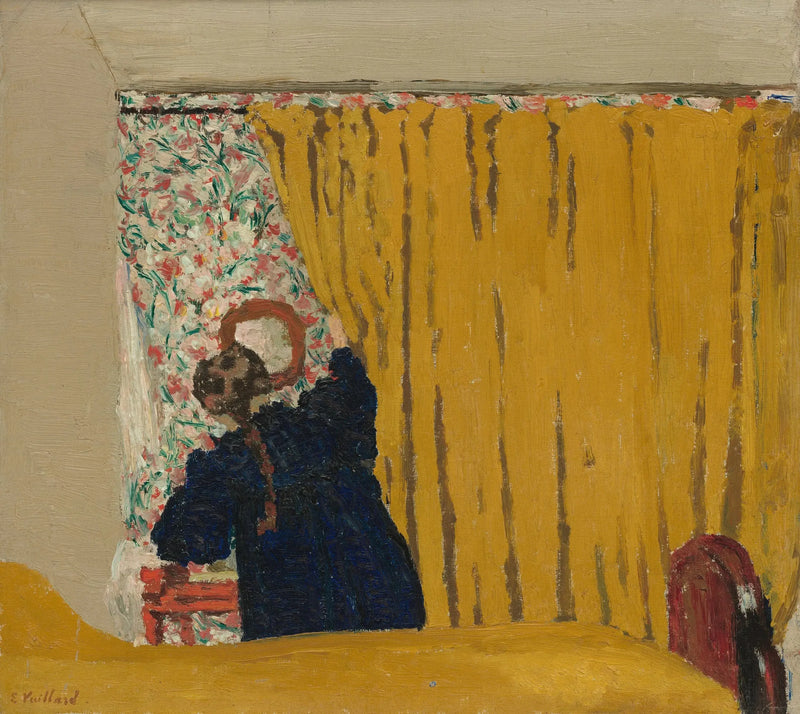 De gele gordijn - Édouard Vuillard