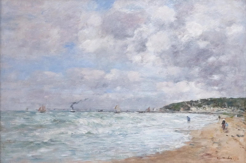 De kust van Trouville - Eugène Boudin
