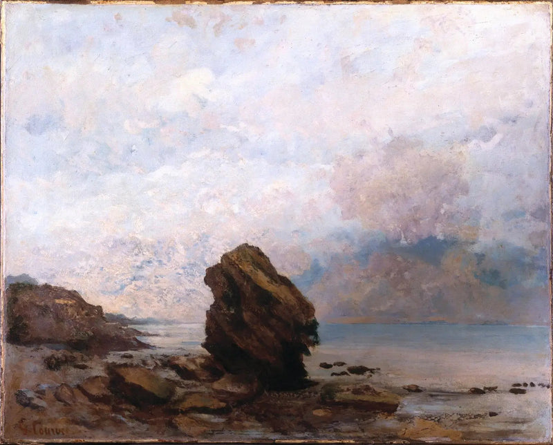 De geïsoleerde rots - Gustave Courbet