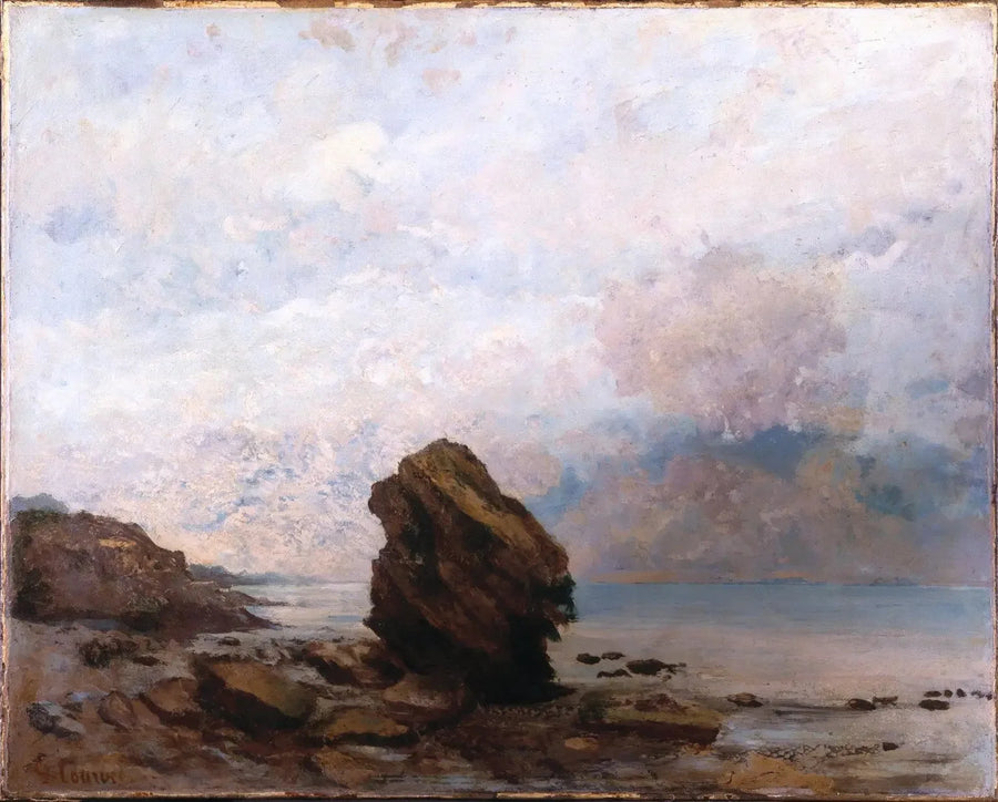 De geïsoleerde rots - Gustave Courbet