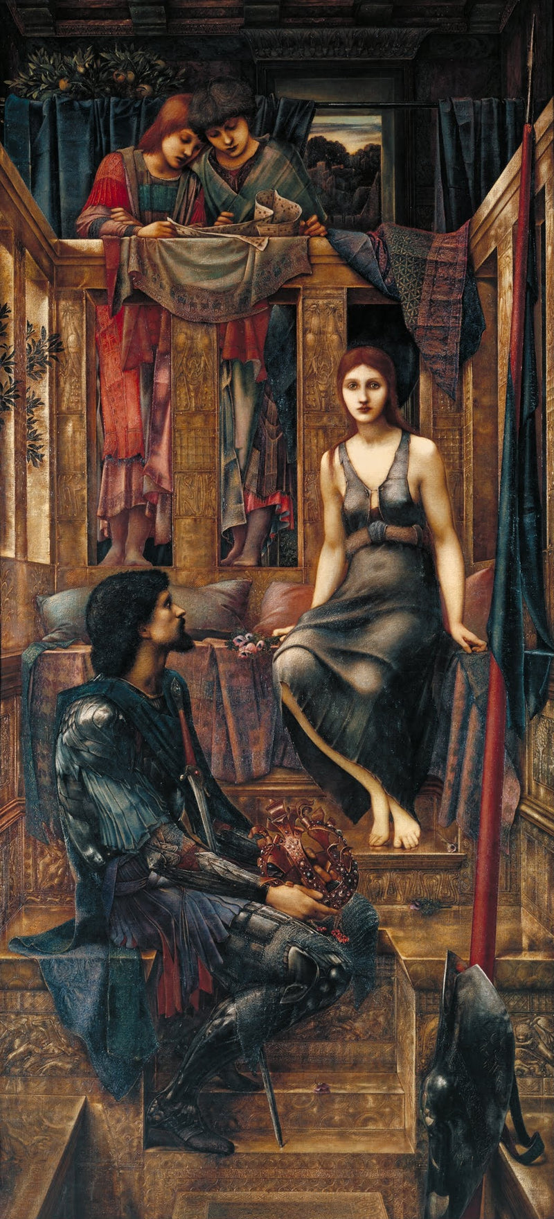 De koning Cophetua en de jonge bedelaar - Edward Burne-Jones