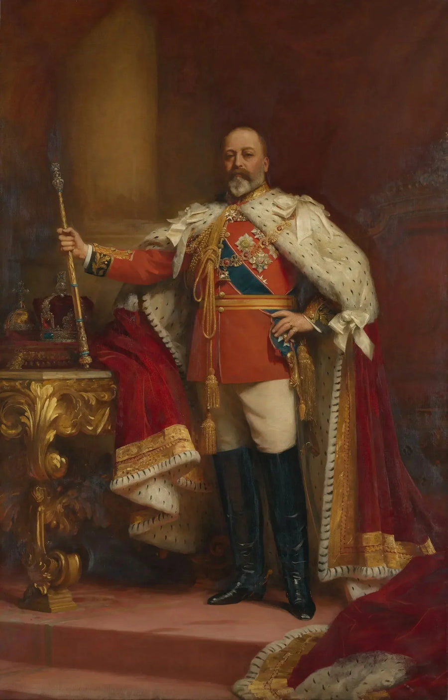 De koning Eduard VII (1841-1910) - Luke Fildes

Source:
Le roi Édouard VII (1841-1910) - Luke Fildes