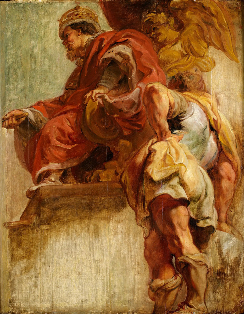 Koning Jacob I verenigt Engeland en Schotland - Peter Paul Rubens