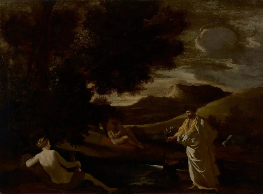 De koning Midas verandert een eiken tak in goud - Nicolas Poussin