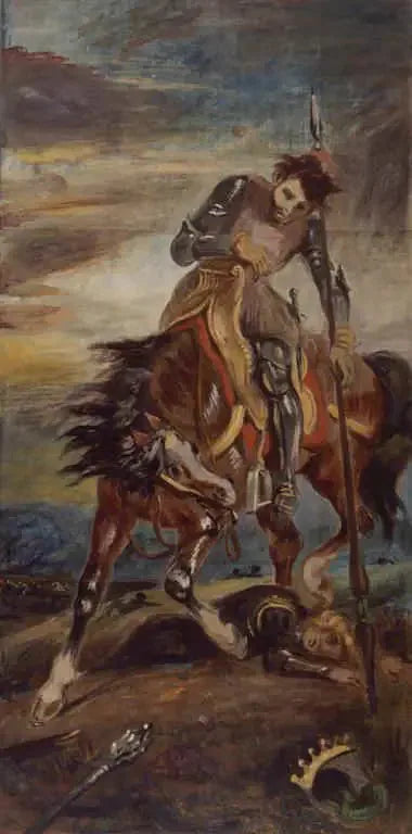 De koning Rodrigue - Eugène Delacroix