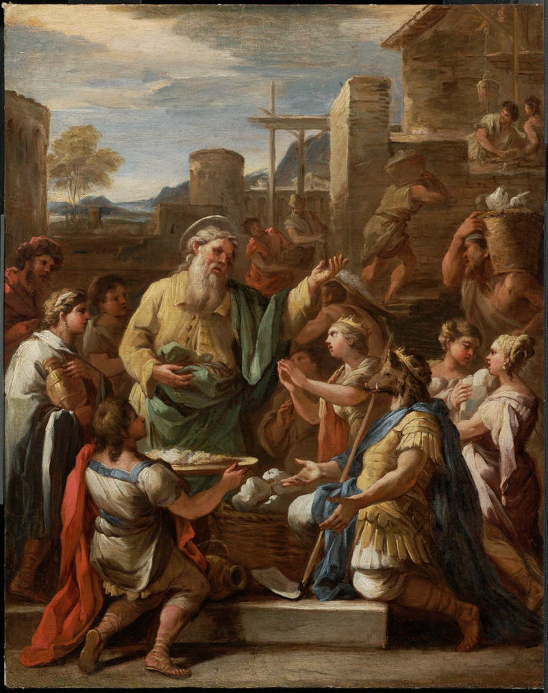 De koning Tiridates voor Sint Gregorius de Armeniër - Luca Giordano
