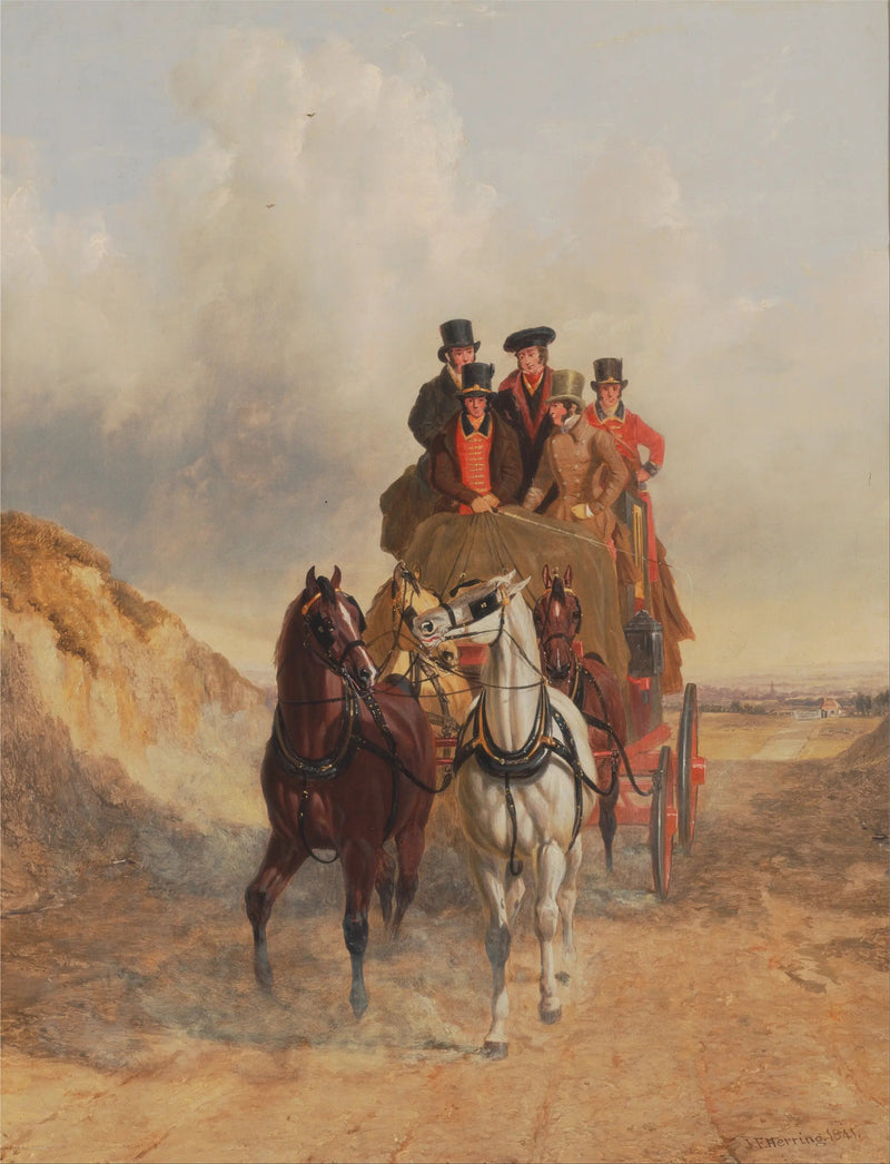 De Koninklijke Postkoets op de weg - John Frederick Herring, Sr.

Source:
Le Royal Mail Coach sur la route - John Frederick Herring, Sr.