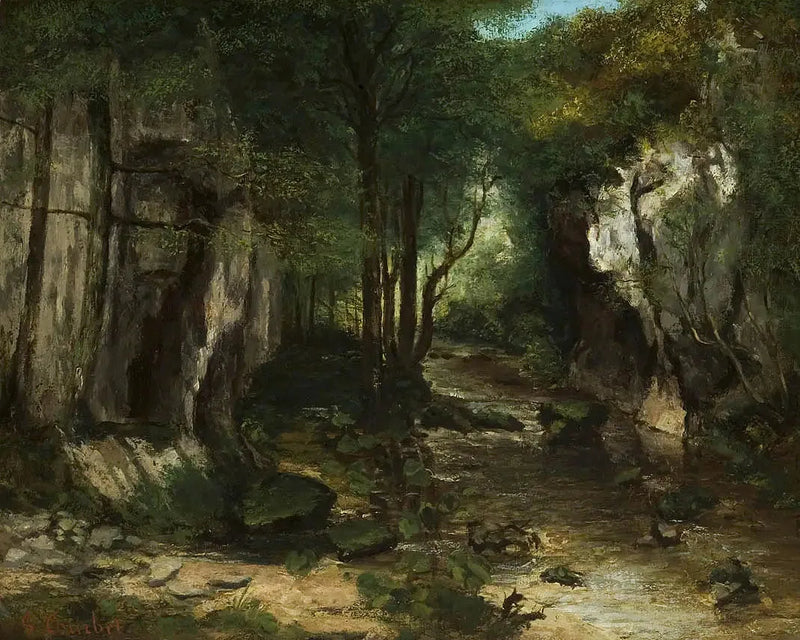 De beek van de Zwarte Put - Gustave Courbet