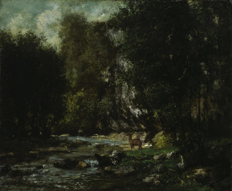 De beek van de Zwarte Put - Gustave Courbet