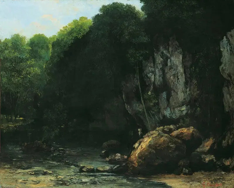 De beek van de Zwarte Put - Gustave Courbet