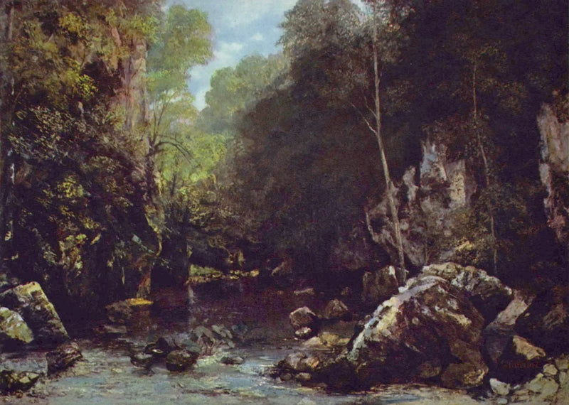 Het Zwarte Beekje - Gustave Courbet