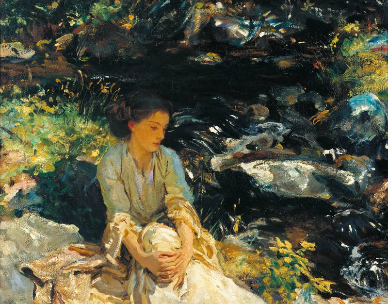 De zwarte beek - John Singer Sargent