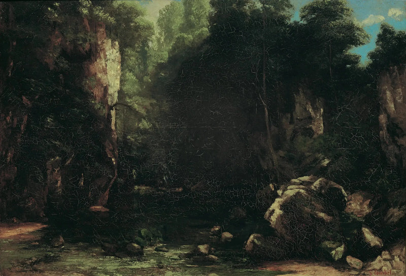 De schaduwrijke beek - Gustave Courbet
