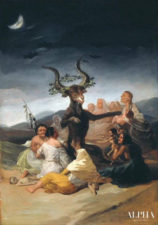 Le Sabbat des sorcières - Francisco de Goya - Reproductions de tableaux et peintures haut de gamme