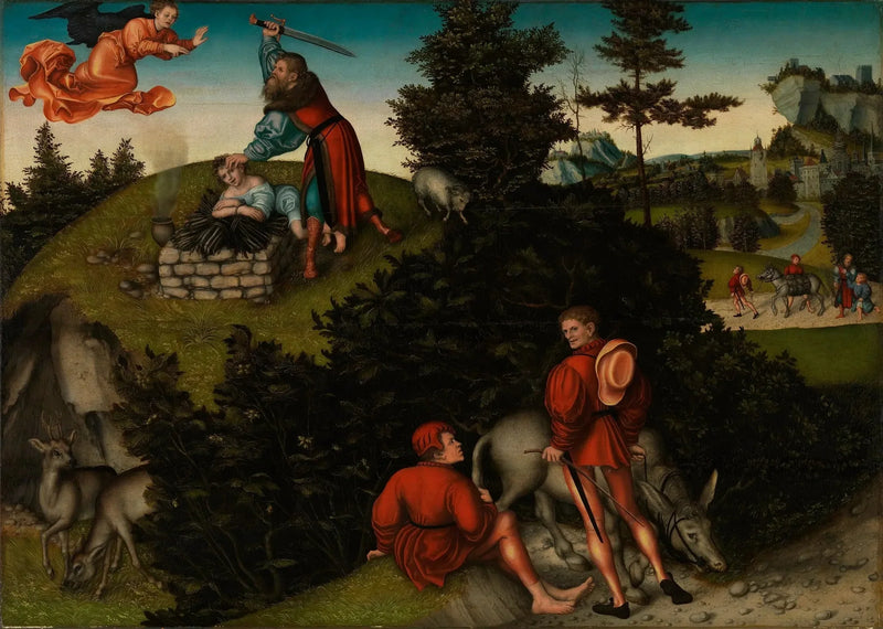 De Offerande van Abraham - Lucas Cranach de Oudere