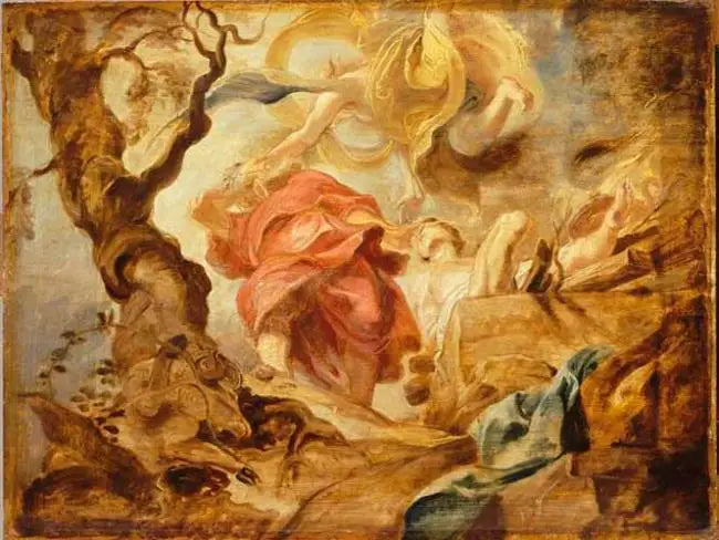 Het Offer van Abraham - Peter Paul Rubens
