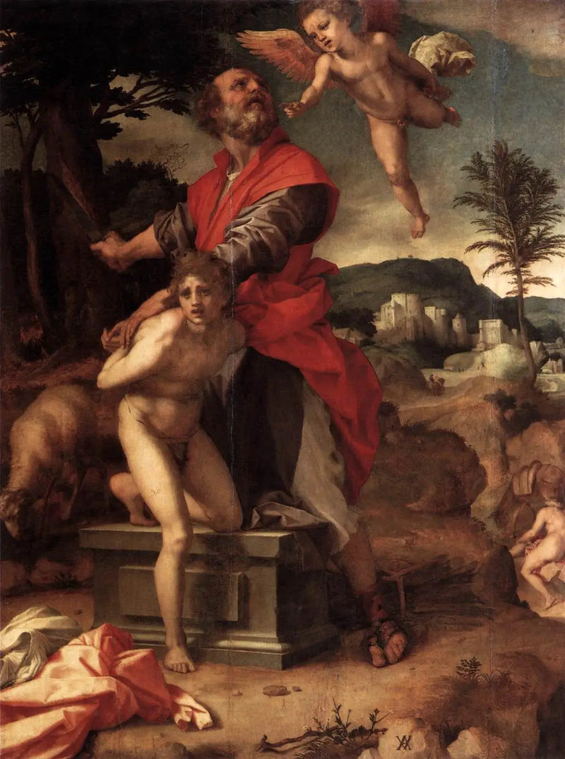 Het Offer van Isaak - Andrea del Sarto