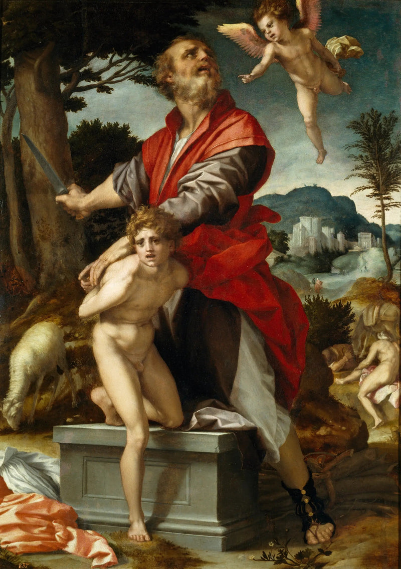 De offerande van Isaak - Andrea del Sarto