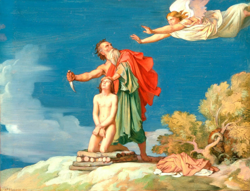 De Offerande van Isaak - Hippolyte Flandrin