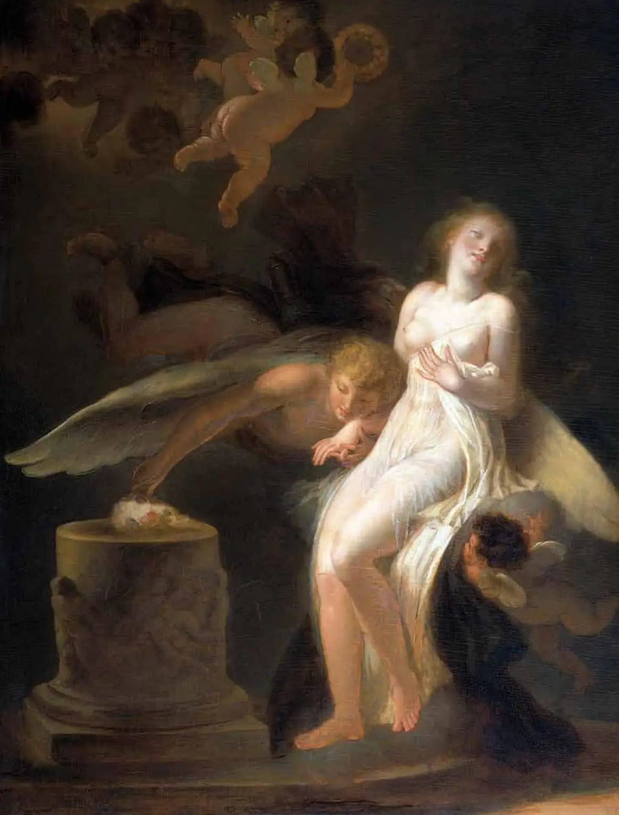 Het offer van de roos - Jean-Honoré Fragonard