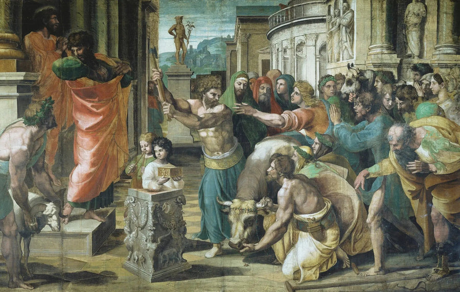 De offerande van Lystre - Raphael Sanzio