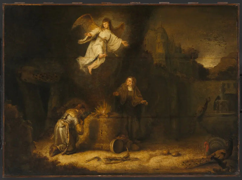 Het offer van Manoah - Rembrandt