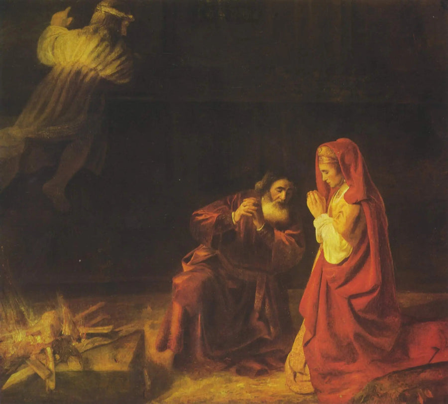 Het offer van Manoah - Rembrandt