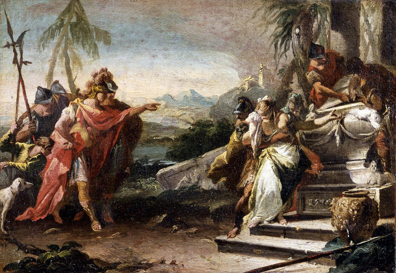 Het offer van Polyxena - Giovanni Battista Pittoni