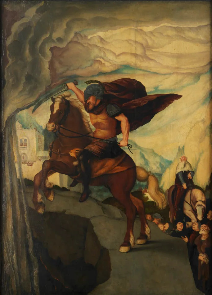 Het zelfopoffering van Marcus Curtius - Hans Baldung Grien