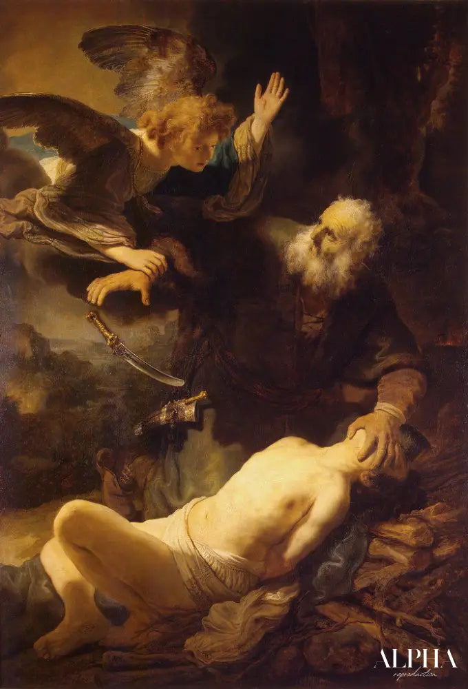 Le Sacrifice d'Isaac (Rembrandt) - Rembrandt van Rijn - Reproductions de tableaux et peintures haut de gamme