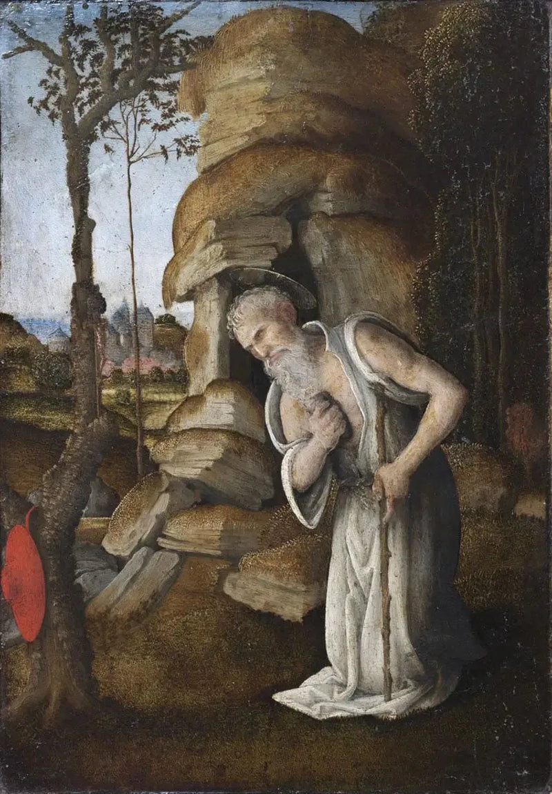De Boetvaardige Sint-Jerome in de woestijn - Filippino Lippi