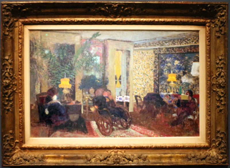 Het Salon met drie lampen, rue Saint-Florentin - Édouard Vuillard