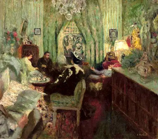 Het Salon van Madame Aron - Édouard Vuillard