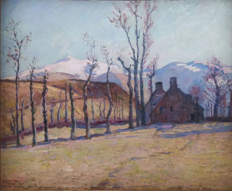 De besneeuwde Sancy, gezien vanaf Saint-Sauves, 14 februari 1896 - Armand Guillaumin