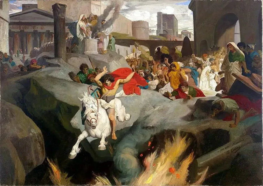 De sprong van Mettius Curtius - Jean-Léon Gérôme