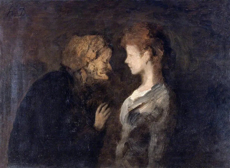 Het geheim - Honoré Daumier