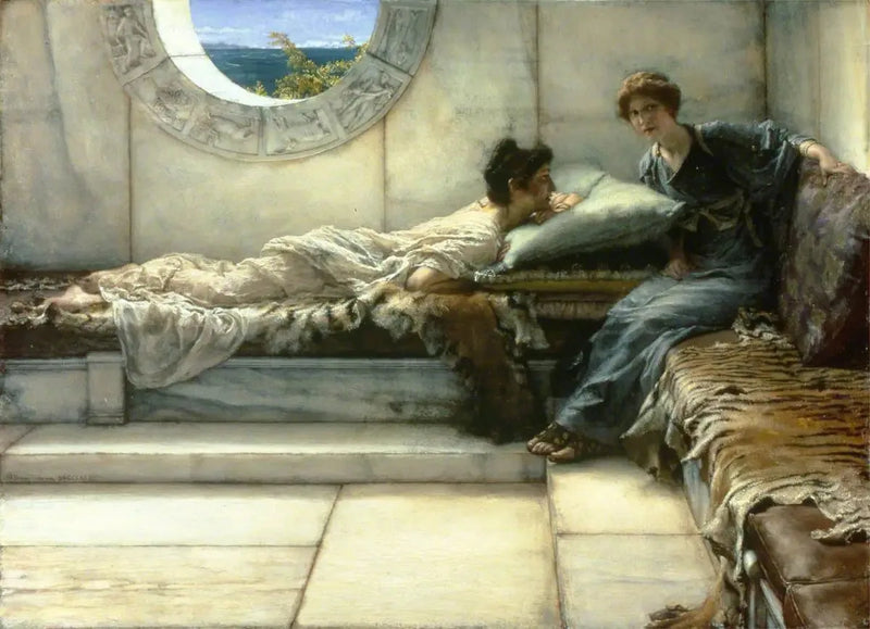 Het geheim - Lawrence Alma-Tadema