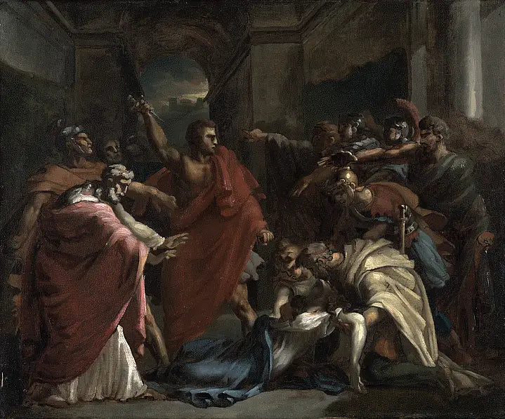 De eed van Brutus na de dood van Lucretia - Théodore Géricault